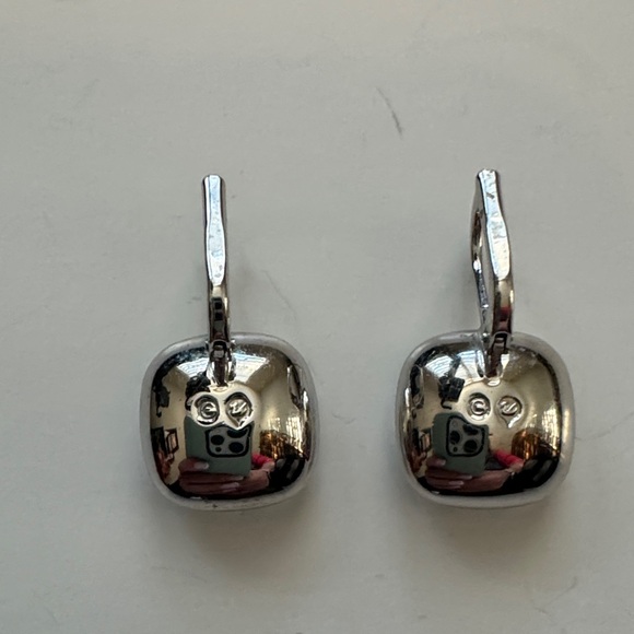 Swarovski Elegant Silver Crystal Earrings - Picture 3 of 3